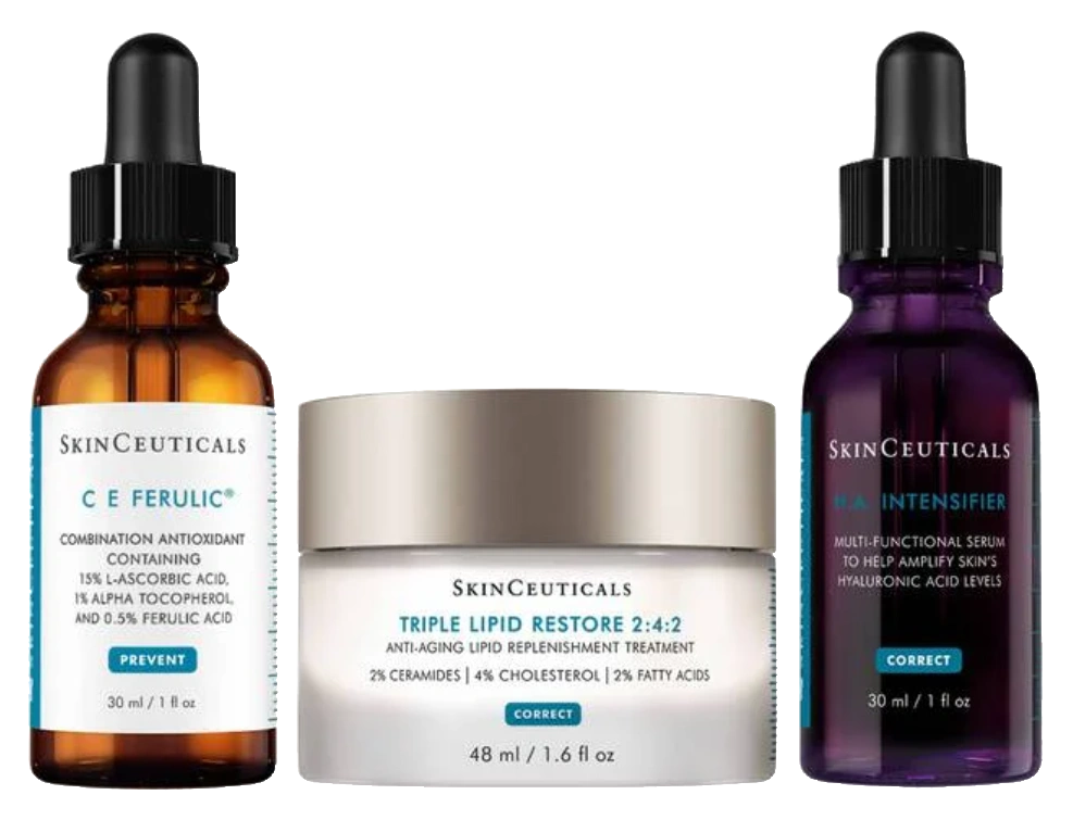 Skincare SkinCeuticals - Three Main Products - Transparent 1
